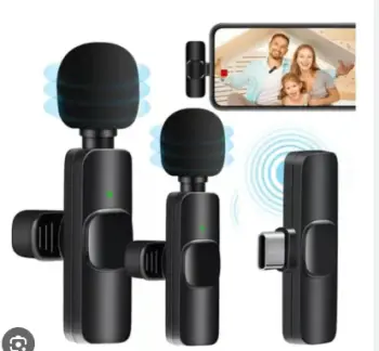 Micrófono lavalier inalámbrico para grabación de audio y vídeo para an