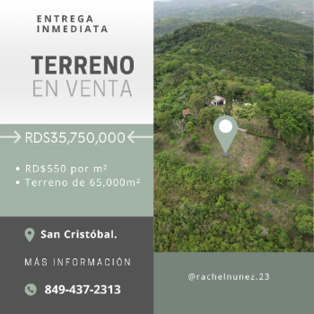 Terreno en venta en san cristobal.