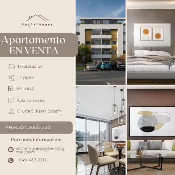 Apartamento en venta en la ciudad juan bosch.