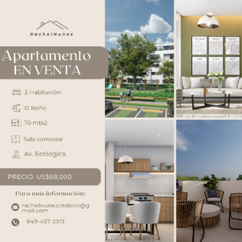 Apartamento en venta en la av. ecologica.