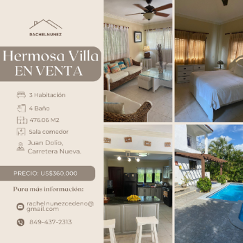 Villa en venta en juan dolio.