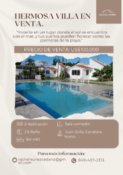 Villa en venta en juan dolio.