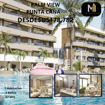 Vendo apartamento en el residencial palm view punta cana