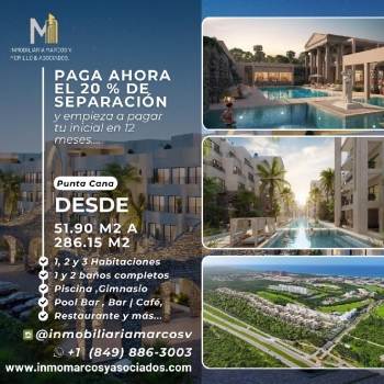 Vendo apartamento punta cana
