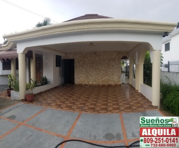 Casa en renta en gurabo santiago rep. dom