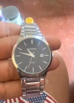 Reloj curren ace/inox cristal mineral fechero 1 m garantia