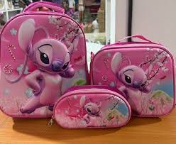 Mochila escolar kit stitch