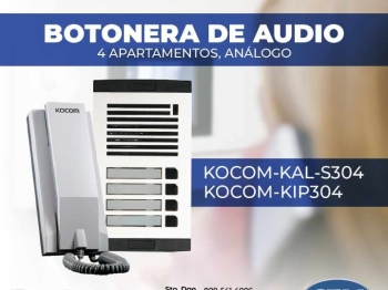 Intercom kocom para 4 apartamentos