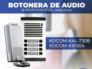 Intercom kocom para 8 apartamentos