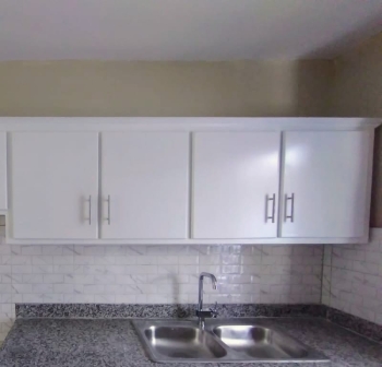 Gabinetes de cocina blanco que no cogen carcoma