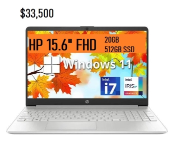 Hp laptop 15 i7-1165g7 iris xe 20gb y 512gb nvme tec. iluminado 33500