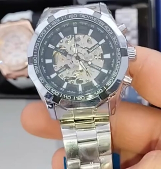 Reloj winner automático skeleton acero inoxidable cristal zafirosintet