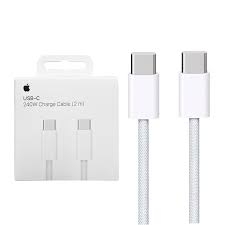 Cable usb tipo c a tipo c iphone 15 pro max certificado - 1m