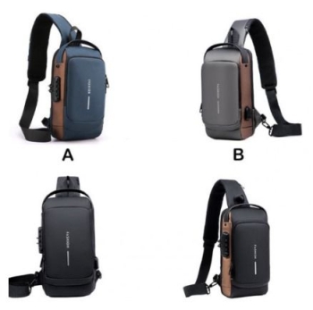 Mochila pechera antirrobo con puerto usb