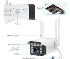 Camara de seguridad bullet wifi hd 1080p vision nocturna audio bidirec