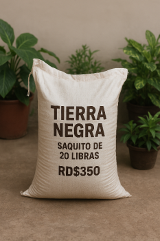 Tierra negra abonada