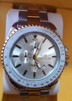 Reloj invicta pro diver acero inoxidable cristal mineral fechero