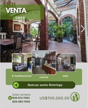 Casa colonial en venta – gazcue santo domingo