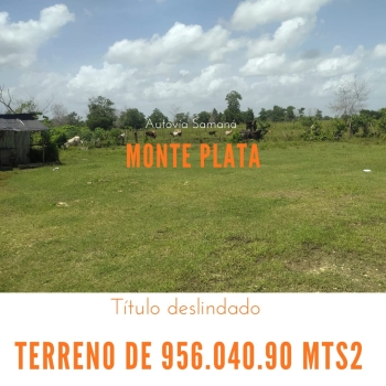 Terreno de 956000 mts2 o finca de 1521 tareas con vocación agrícola y