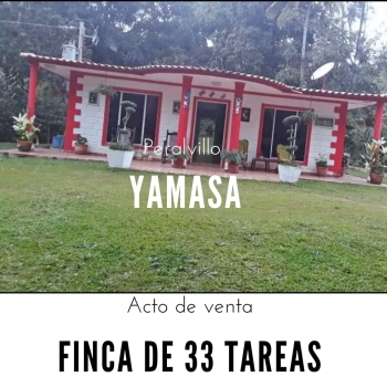 Vendo finca de 33 tareas para los amantes de la piscicultura con saca