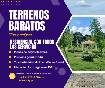 Solares listos para construir con títulos deslindados
