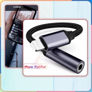 Adaptador auxiliar de audio para iphone y ipad