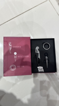 Set de 3 piezas de vino sacacorcho