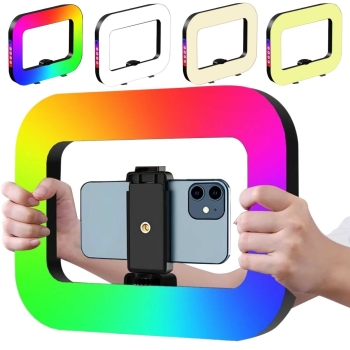 Luz rgb cuadrada ym-200  iluminación profesional para videos y conteni
