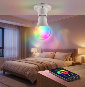 Bombillo rgb smart – control desde el teléfono multicolor