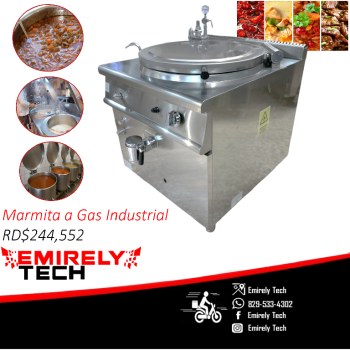 Marmita a gas industrial olla sopera caldos sancocho sopa caldos sals
