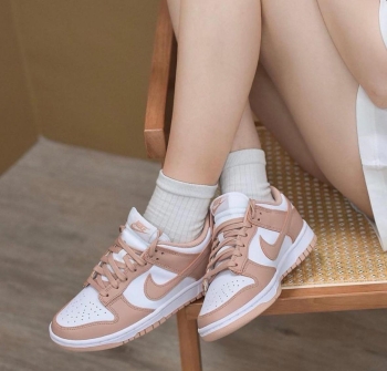 Sneakers tenis teni nike dunk low rose whisper original mujeres