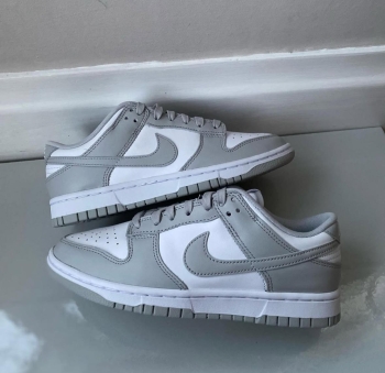 Tenis teni sneakers nike dunk low grey fog originales
