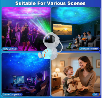 Proyector de estrellas led astronauta / niños / fiestas