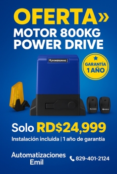 Motor para portón 800kg en aceite