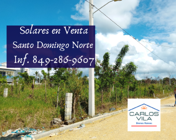 Solares en venta en villa mella santo domingo norte