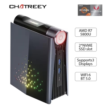 Mini pc desktop gaming chatreey amr5 am08