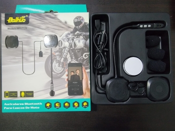 Audífonos bluetooth para casco de motor con micrófono  manos libres  c