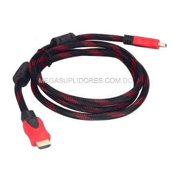  cable hdmi 5 pies  1.5 metros con doble filtro y trenzado para alta
