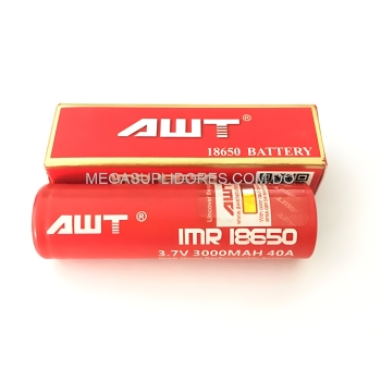  batería recargable 18650 awt 40a alto drenaje  pila 
