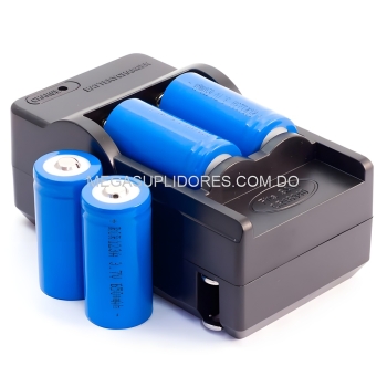  cargador de baterías pilas recargables cr123a  16340 