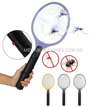  raqueta eléctrica mata mosquito  mata moscas eléctrico recargable 