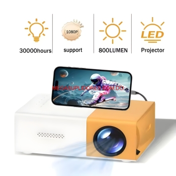  mini proyector led portátil usb hdmi y av – ideal para cine en casa