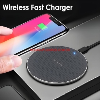  cargador inalámbrico fast charger qi carga rápida android y iphone 