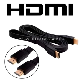  cable hdmi plano macho a macho 3d  4k  ethernet  2 metros 