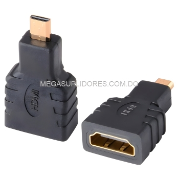  adaptador micro hdmi a hdmi  hdmi hembra a micro hdmi macho 