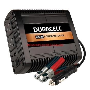  inversor de vehiculos duracell 400w ac 110v usb 2.4a - 12v dc