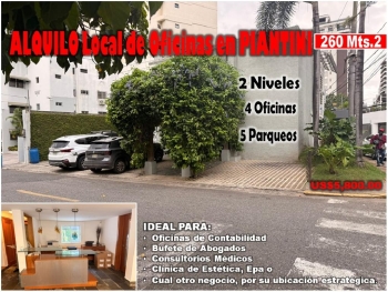 Alquilo local de oficinas 2 niveles en el ensanche naco 260 mts.2 4 of