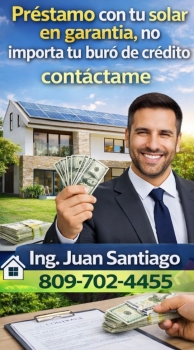 Tienes un solar y necesitas un prestamo?