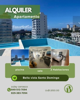 Apartamento en alquiler - bella vista cerca de av. winston churchill