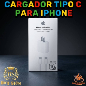 Cargador tipo c original para iphone y android.